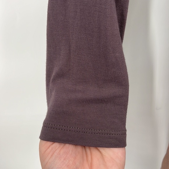 LOGO Lori Goldstein flowy buyer soft cardigan size small pockets lavender - Picture 4 of 8